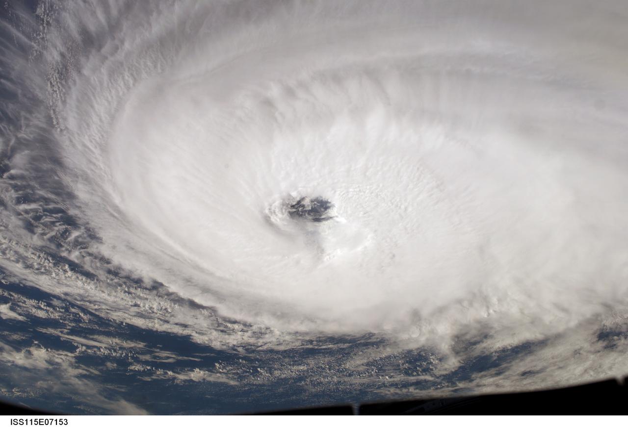 S115-E-07153 (18 Sept. 2006) --- A high oblique view from the Space Shuttle Atlantis gives a good look of Hurricane Gordon. At the time the photo was taken, with a digital still camera equipped with a 28mm lens, the center of Gordon was near 37.5 north latitude and 46.4 west longitude moving west-northwest.  The sustained winds were at 80 nautical miles per hour with gusts to 95 nautical miles per hour.