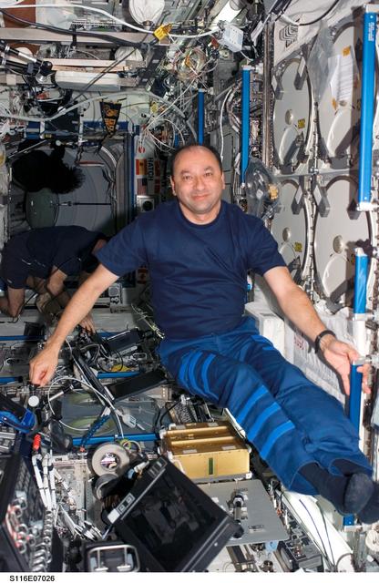 NASA image: STS-116 Commander Polansky works in the U.S. Laboratory during Joint Operations