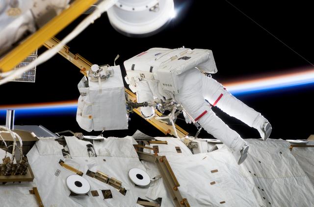 NASA image: Reilly on EVA 1 during STS-117