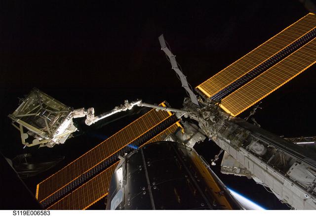 NASA image: Space Station Remote Manipulator System (SSRMS) S6 Truss Relocation OPS
