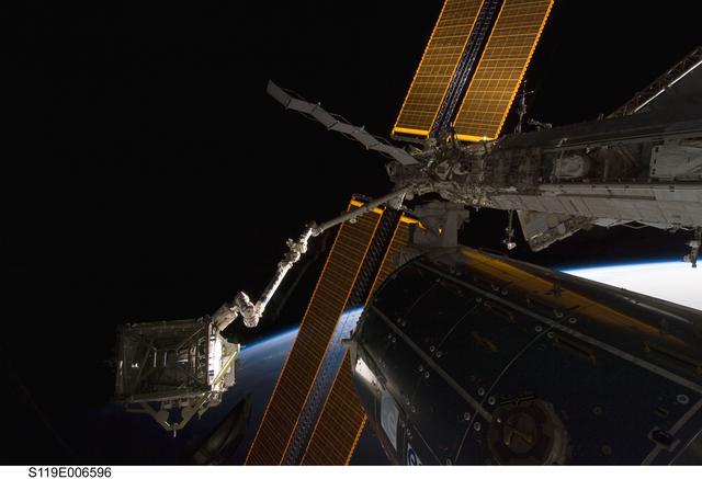 NASA image: Space Station Remote Manipulator System (SSRMS) S6 Truss Relocation OPS