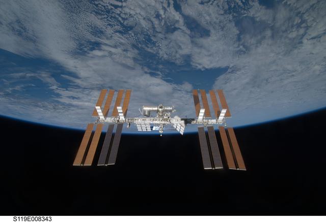 NASA image: ISS Fly around views from STS-119