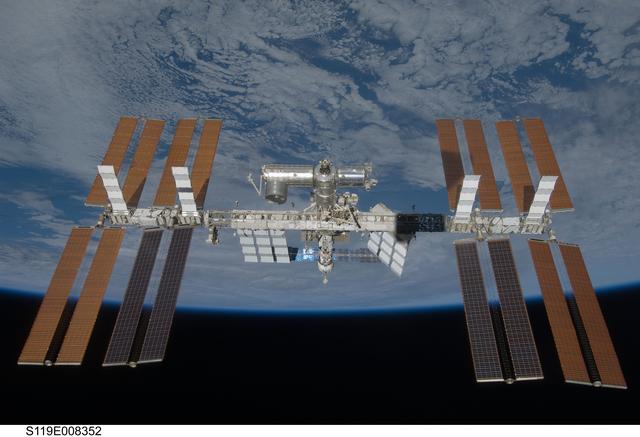 NASA image: ISS Fly around views from STS-119
