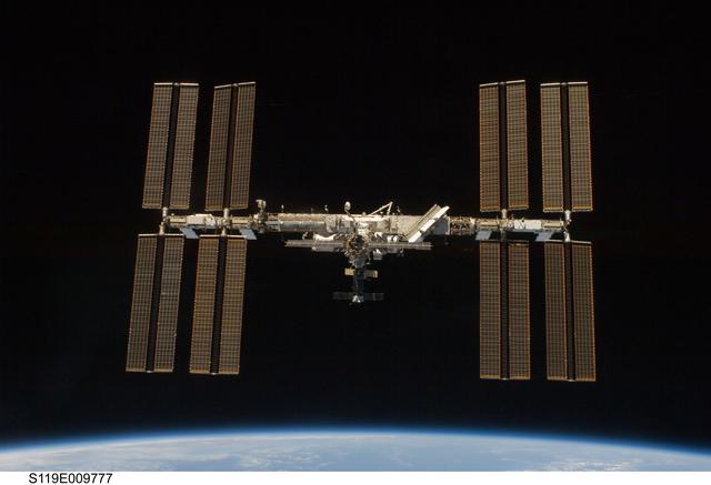 NASA image: ISS Fly around views during STS-119