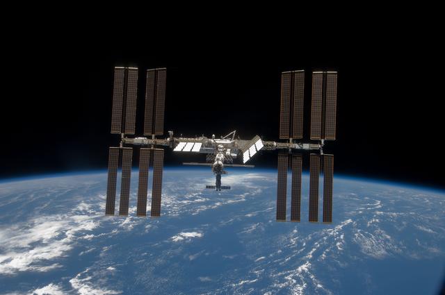 NASA image: ISS Fly around views from STS-119