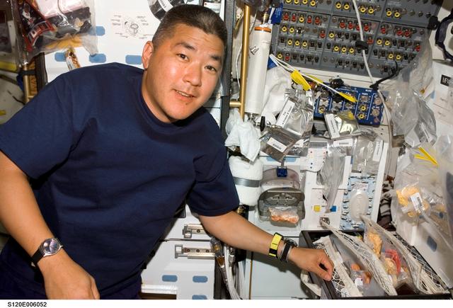 NASA image: Tani on middeck