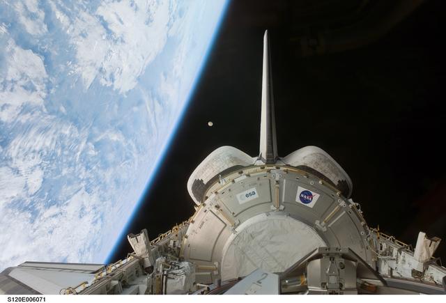 NASA image: Node 2 / Harmony module in the  Payload Bay during STS-120