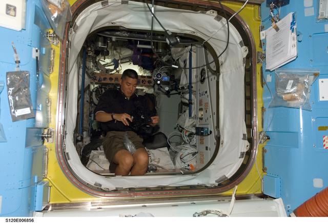 NASA image: Tani in Node 1 / Unity module