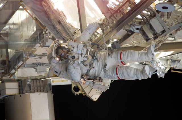 NASA image: EVA 2 - Tani on P6 truss