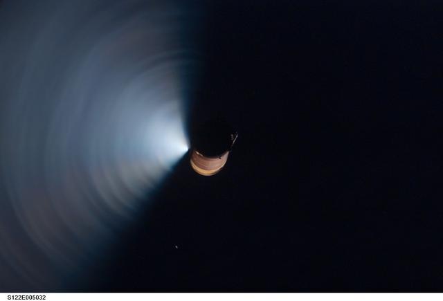 NASA image: External Tank after separation from Atlantis during the STS-122 Mission