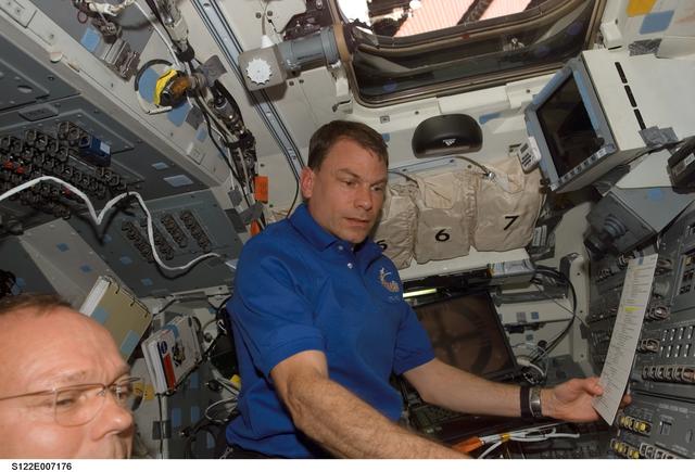 NASA image: Love on FD during STS-122