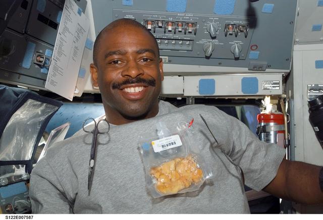 NASA image: Melvin on FD during Expedition 16/STS-122 Joint Operations