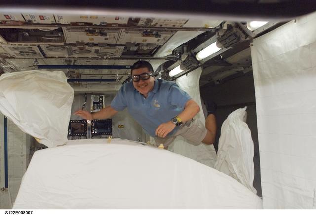 NASA image: Tani in Columbus Module