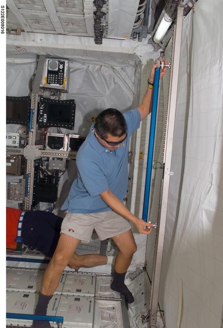 NASA image: Tani in Columbus Module