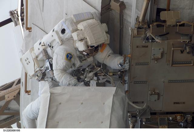 NASA image: Schlegel during EVA 2
