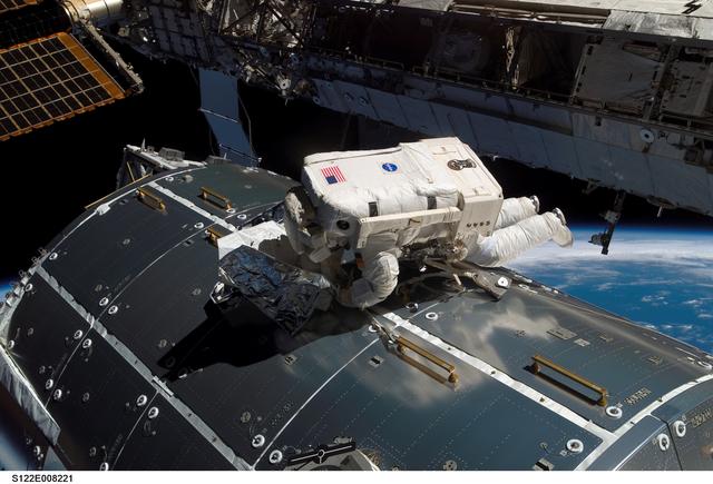 NASA image: Schlegel during EVA 2