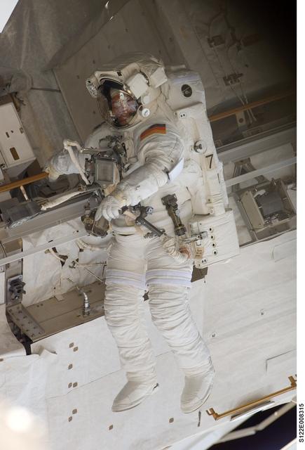 NASA image: Schlegel during EVA 2