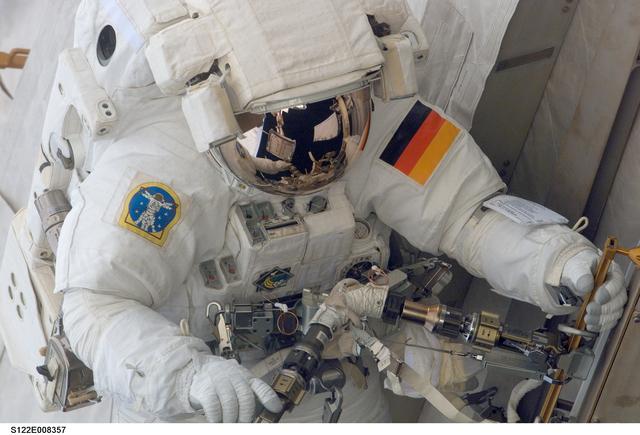 NASA image: Schlegel during EVA 2