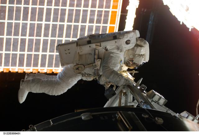 NASA image: Schlegel during EVA 2