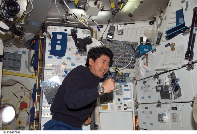 NASA image: Doi in the FWD MDDK during Joint Operations