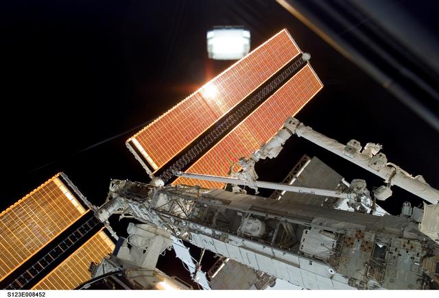 NASA image: Behnken on EVA 5 during Expedition 16 / STS-123 Joint Operations