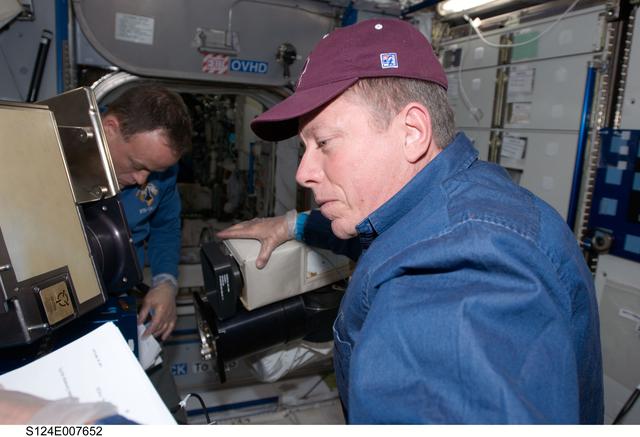 NASA image: Fossum and Garan in Node 2