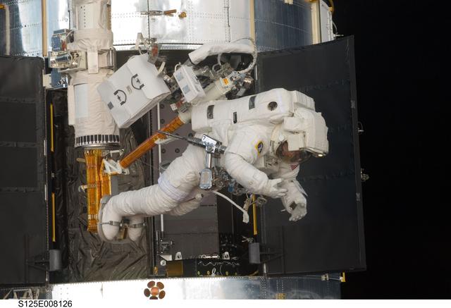 NASA image: STS-125 MS5 Feustel during EVA3