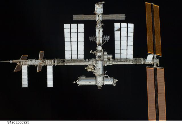 NASA image: View of ISS taken during the STS-126 Approach
