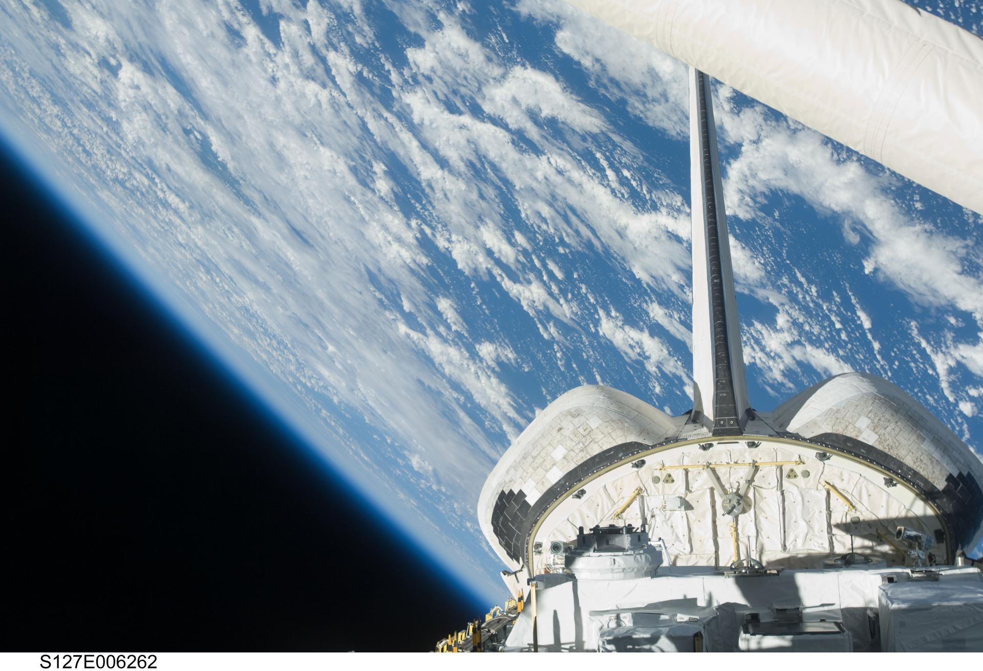 Payload Bay taken by STS-127 Crew on Space Shuttle Endeavour