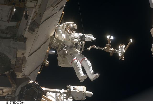 NASA image: Wolf during EVA-2 on STS-127 / Expedition 20 Joint Operations