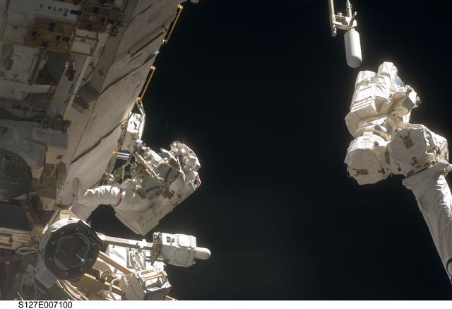 NASA image: Wolf during EVA-2 on STS-127 / Expedition 20 Joint Operations