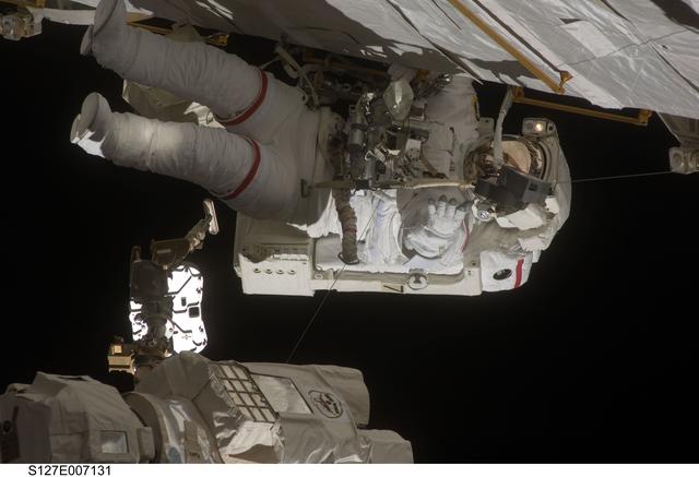NASA image: Wolf during EVA-2 on STS-127 / Expedition 20 Joint Operations