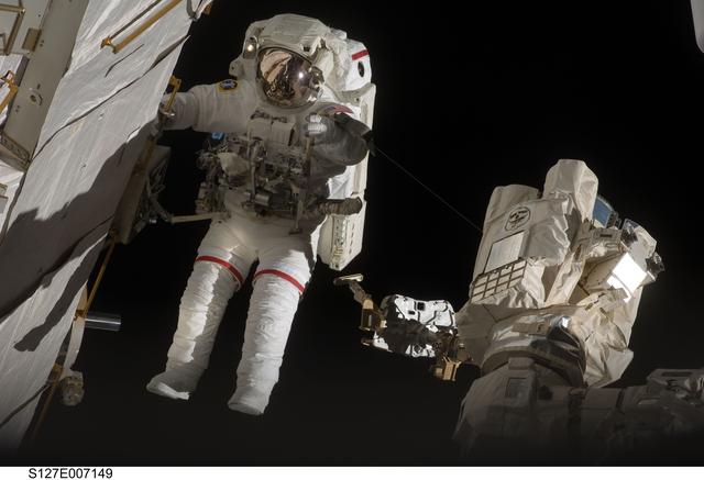 NASA image: Wolf during EVA-2 on STS-127 / Expedition 20 Joint Operations