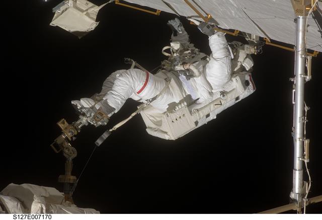 NASA image: Wolf during EVA-2 on STS-127 / Expedition 20 Joint Operations
