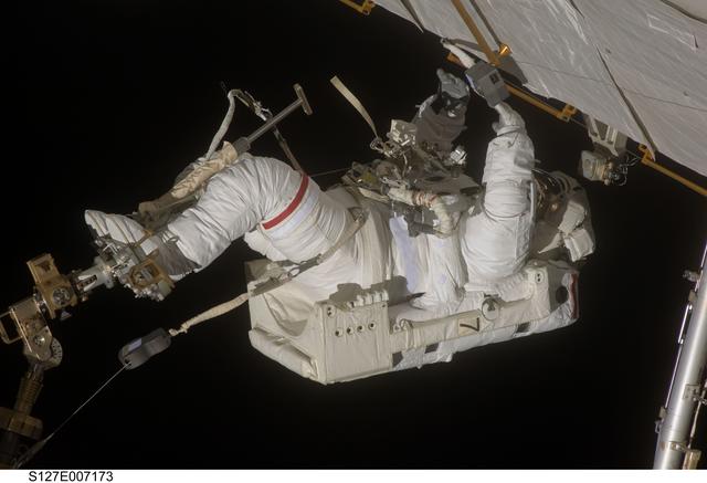 NASA image: Wolf during EVA-2 on STS-127 / Expedition 20 Joint Operations