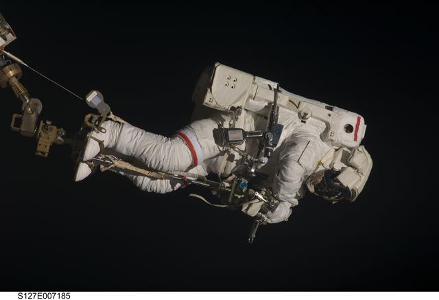 NASA image: Wolf during EVA-2 on STS-127 / Expedition 20 Joint Operations