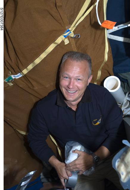 NASA image: Hurley in the MDDK during Joint Operations.