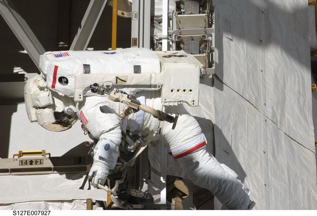 NASA image: Wolf at the P1 Truss during EVA-3
