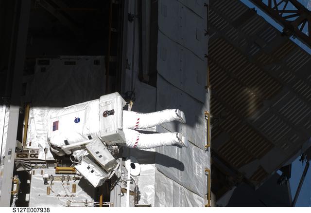 NASA image: Cassidy at the P1 Truss during EVA-3