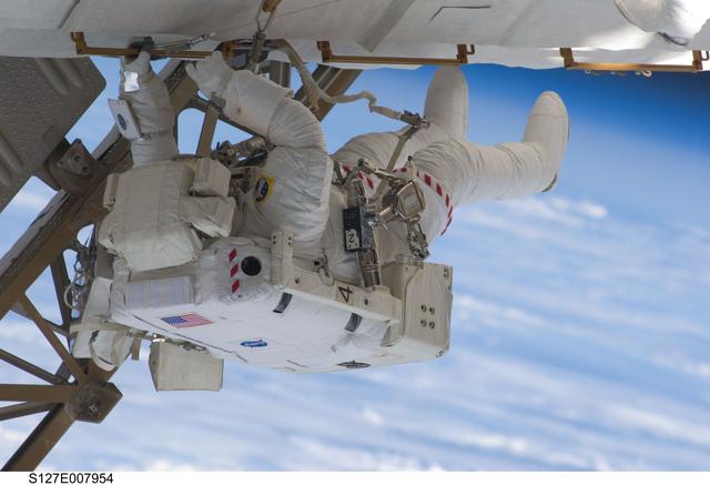 NASA image: Cassidy at the P1 Truss during EVA-3