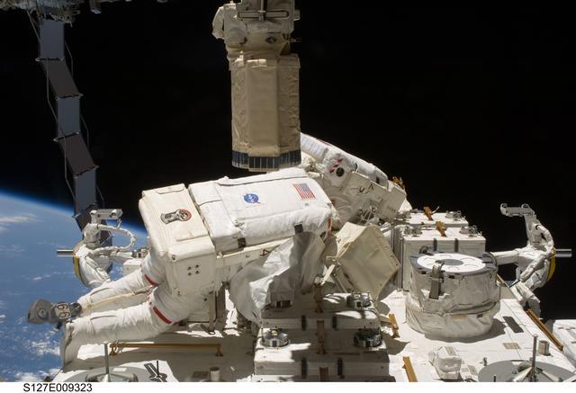NASA image: Cassidy and Marshburn during EVA-5