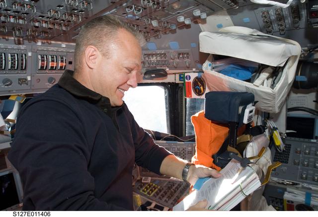 NASA image: Hurley in the FD on STS-127 Space Shuttle Endeavour