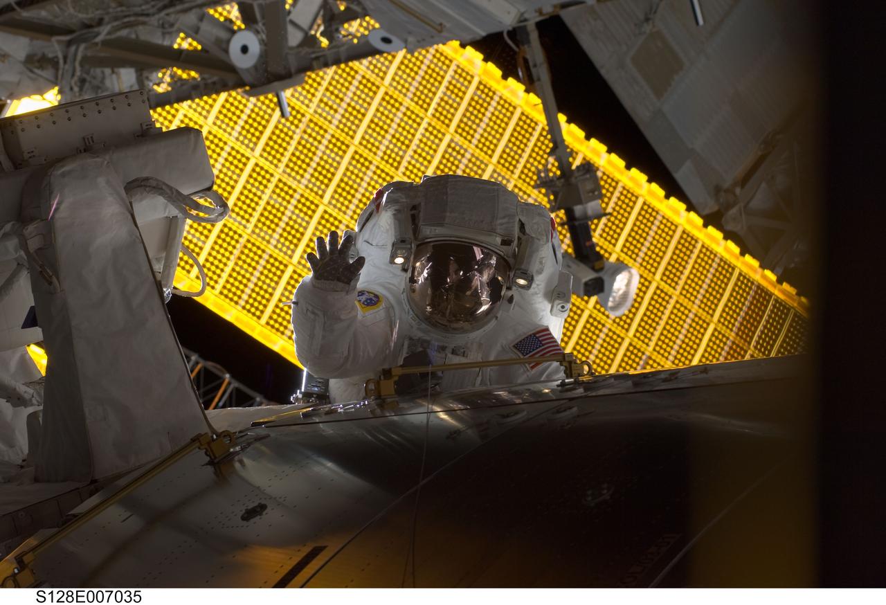 STS-128 EVA 1 European Technology Exposure Facility (EuTEF) Relocation OPS