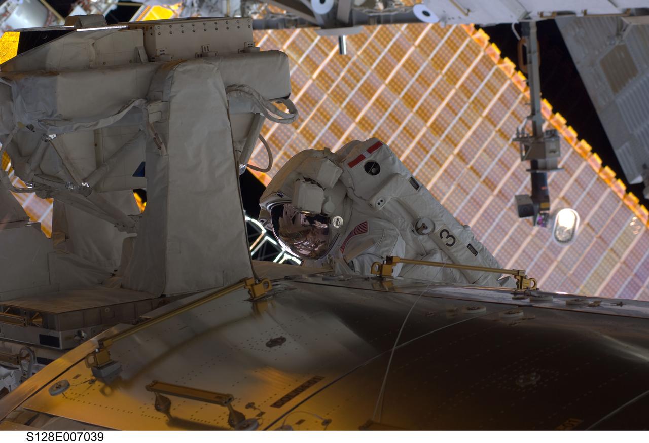 STS-128 EVA 1 European Technology Exposure Facility (EuTEF) Relocation OPS