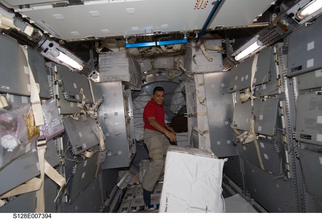 NASA image: Hernandez in MPLM