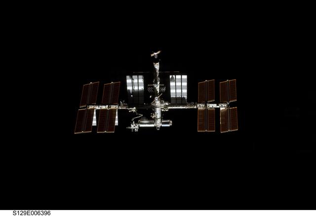NASA image: View of ISS taken during the STS-129 Approach
