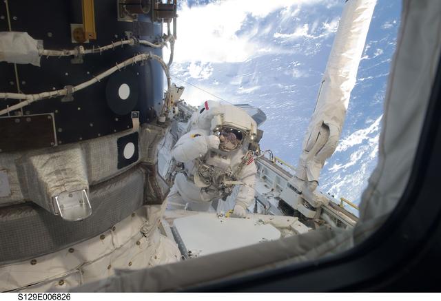NASA image: View of STS-129 MS3 Foreman during EVA1