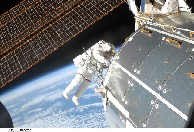 NASA image: View of STS-129 MS2 Bresnik during EVA2