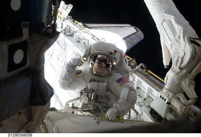 NASA image: View of STS-129 MS2 Bresnik during EVA3