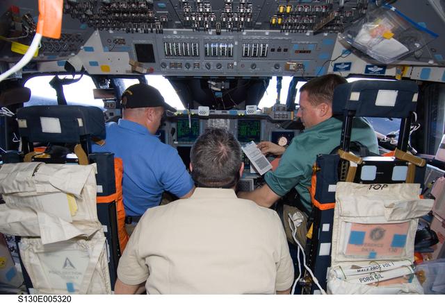 NASA image: Zamka, Robinson and Virts on FD